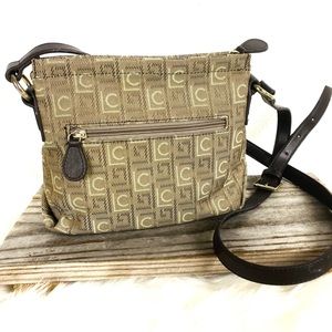 Liz Claiborne Logo Fabric Zipper Purse